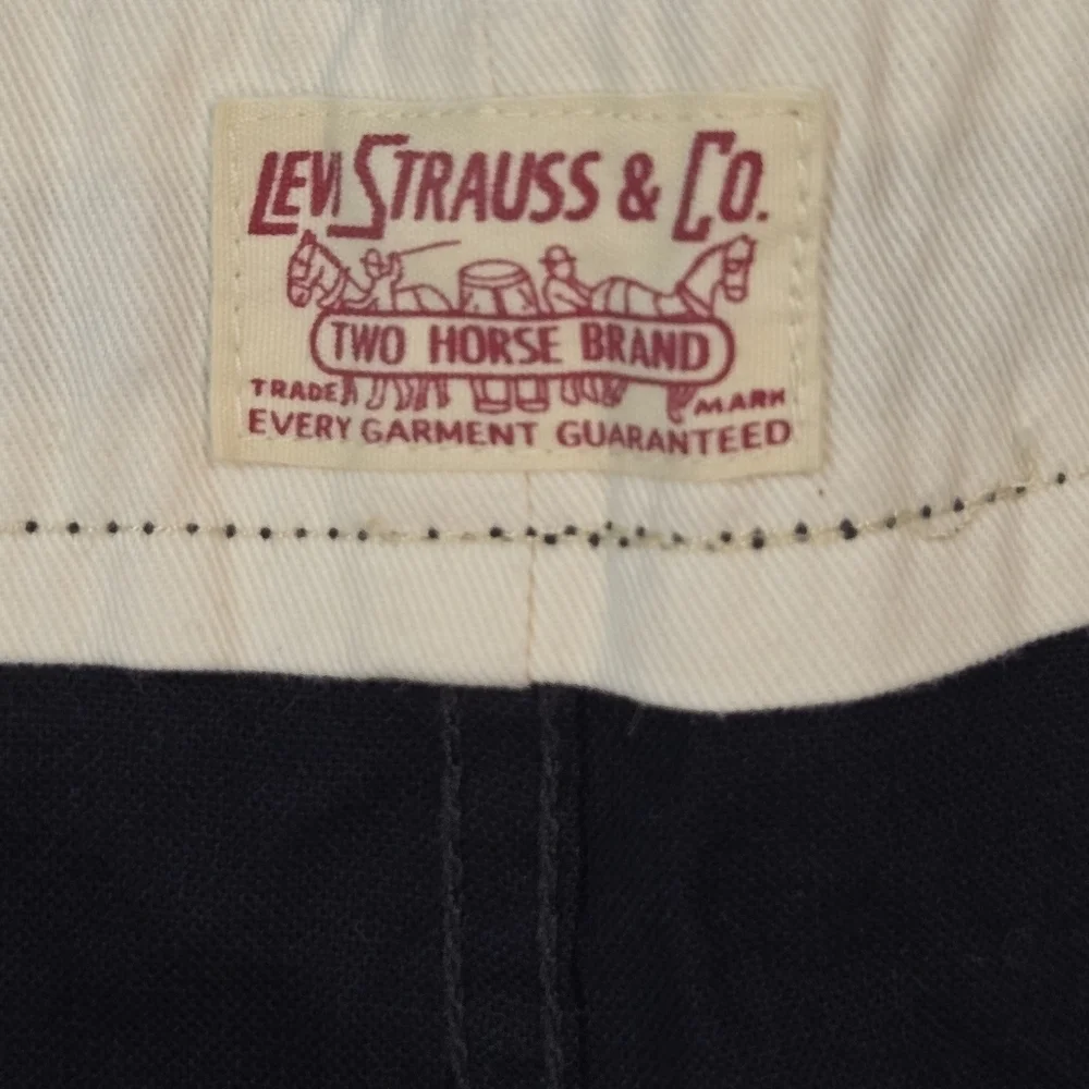 Levi's Men's 502 Regular Taper Stretch Chino Shorts Navy Size 46